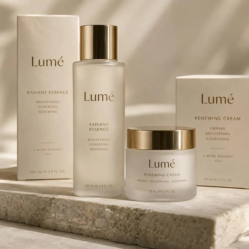 Lumé — skincare packaging