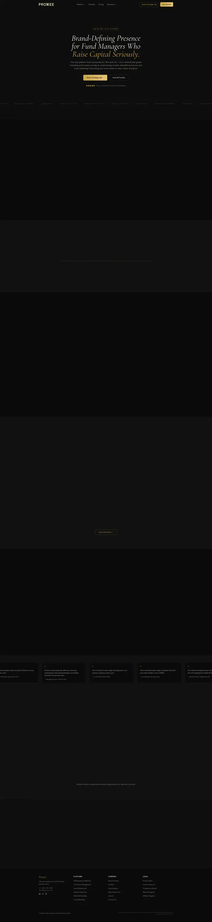 Proxxee product website preview